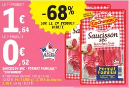 E.Leclerc "COCHONOU" Saucisson sec - format familial offre