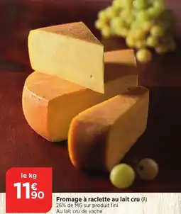 Bi1 Fromage à raclette au lait cru offre