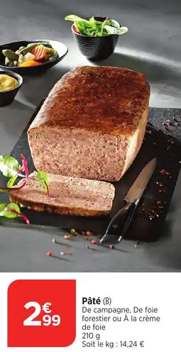 Bi1 Pâté offre