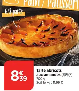 Bi1 Tarte abricots aux amandes offre