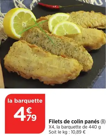 Bi1 Filets de colin panés offre