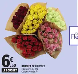 E.Leclerc Bouquet de 20 roses offre