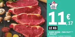 E.Leclerc Viande bovine : faux filet a griller offre