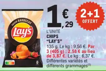 E.Leclerc "LAY'S" Chips offre