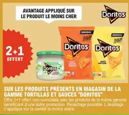 E.Leclerc "DORITOS" Sur les produits présents en magasin de la gamme tortillas et sauces offre