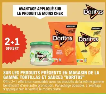 E.Leclerc "DORITOS" Sur les produits présents en magasin de la gamme tortillas et sauces offre