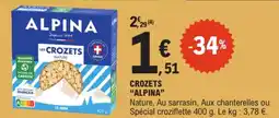 E.Leclerc "ALPINA" Crozets offre