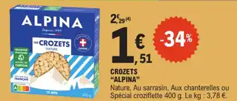 E.Leclerc "ALPINA" Crozets offre