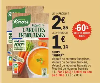 E.Leclerc "KNORR" Soupe offre