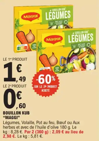 E.Leclerc "MAGGI” Bouillon kub offre