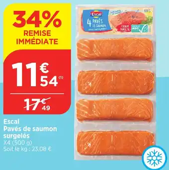 Bi1 Escal Pavés de saumon surgelés offre