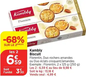 Bi1 Kambly Biscuit offre