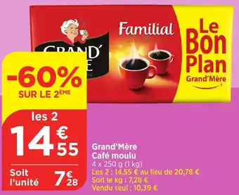 Bi1 Grand'Mère Café moulu offre