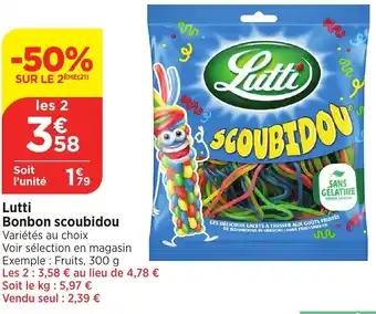 Bi1 Lutti Bonbon scoubidou offre