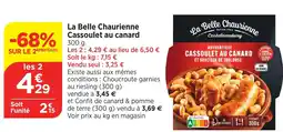 Bi1 La Belle Chaurienne Cassoulet au canard offre