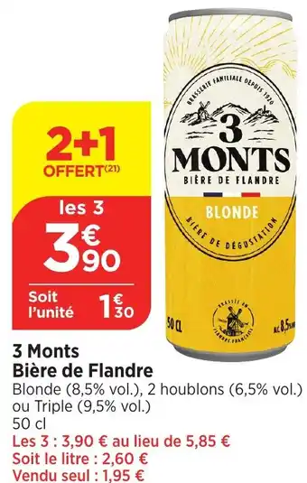 Bi1 3 Monts Bière de Flandre offre