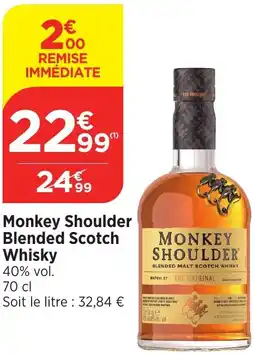 Bi1 Monkey Shoulder Blended Scotch Whisky offre