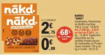 E.Leclerc "NAKD" Barres offre