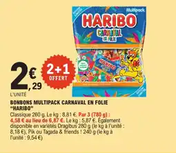 E.Leclerc "HARIBO" Bonbons multipack carnaval en folie offre