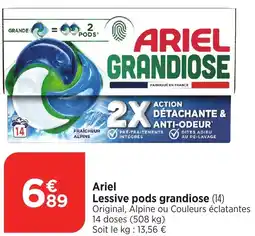 Bi1 Ariel Lessive pods grandiose offre