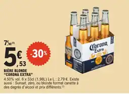 E.Leclerc "CORONA EXTRA" Bière blonde offre