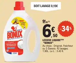 E.Leclerc "BONUX" Lessive liquide offre