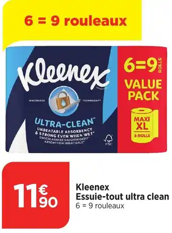 Bi1 Kleenex Essuie-tout ultra clean offre