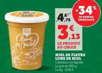 Hyper U Miel de fleurs lune de miel offre