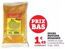 Hyper U Epices moulues mosaique offre