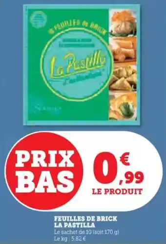 Hyper U Feuilles de brick la pastilla offre