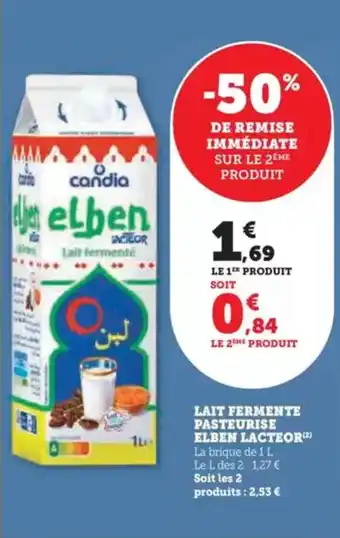 Hyper U Lait fermente pasteurise elben lacteor offre