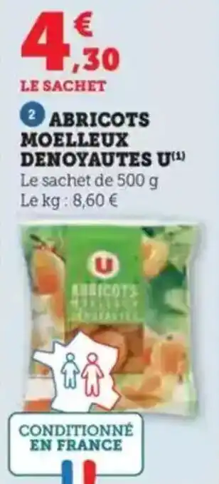 Hyper U Abricots moelleux denoyautes u offre