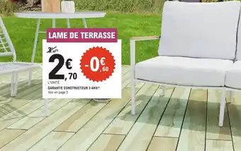 E.Leclerc Brico Lame de terrasse offre