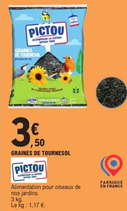 E.Leclerc PICTOU Graines de tournesol offre