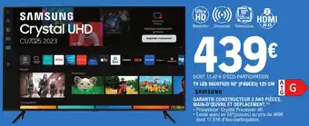 E.Leclerc SAMSUNG Tv led 50cu7025 50" (pouces) 125 cm a g offre