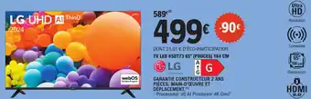 E.Leclerc LG Tv led 65ut73 65" (pouces) 164 cm offre