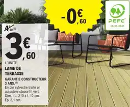 E.Leclerc Brico Lame de terrasse offre