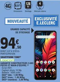 E.Leclerc LOGICOM Smartphone yuno offre