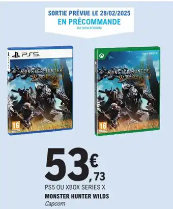 E.Leclerc Monster hunter wilds offre