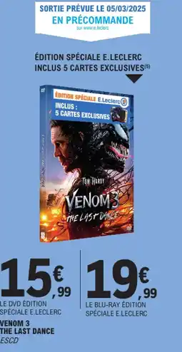 E.Leclerc Venom 3 the last dance offre