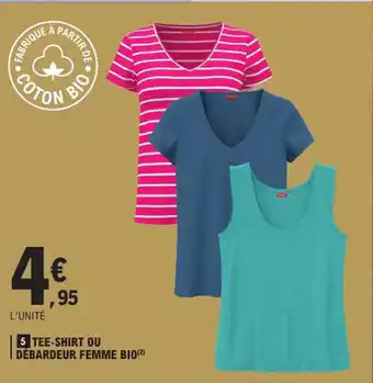 E.Leclerc Tee-shirt ou débardeur femme bio offre