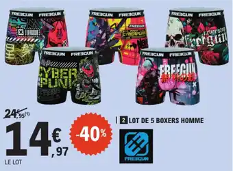 E.Leclerc TISSAIA Lot de 5 boxers homme offre