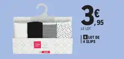 E.Leclerc Lot de 4 slips offre