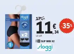 E.Leclerc SLOGGI Slip midi x2 offre