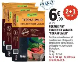 E.Leclerc Brico Fertilisant fumier & algues terrafumur offre