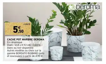 Cache Pot Marbre Deroma