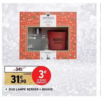 Intermarché Duo Lampe Berge + Bougie offre