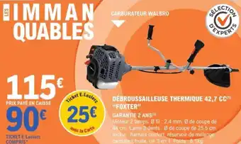 E.Leclerc Brico Débroussailleuse thermique 42,7 CC foxter offre