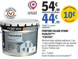 E.Leclerc Brico Peinture facade hydro- pliolite foxter offre