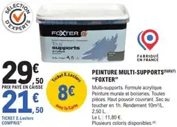 E.Leclerc Brico Peinture multi-supports foxter offre